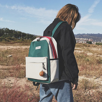 2020 new star with shoulder bag female Korean Oxford cloth leisure travel backpack Joker student bag tide