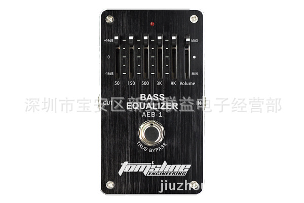 AROMA AEB-1 BASS EQUALIZER electric bass special 5 segments adjustable EQ delivery single block short line