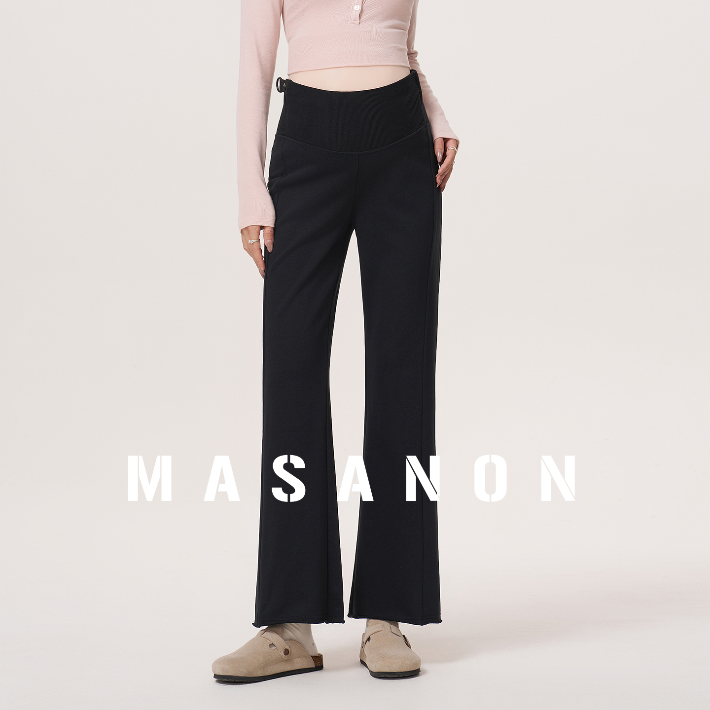 MASANON micro-flared pants for pregnant women to wear in autumn and winter