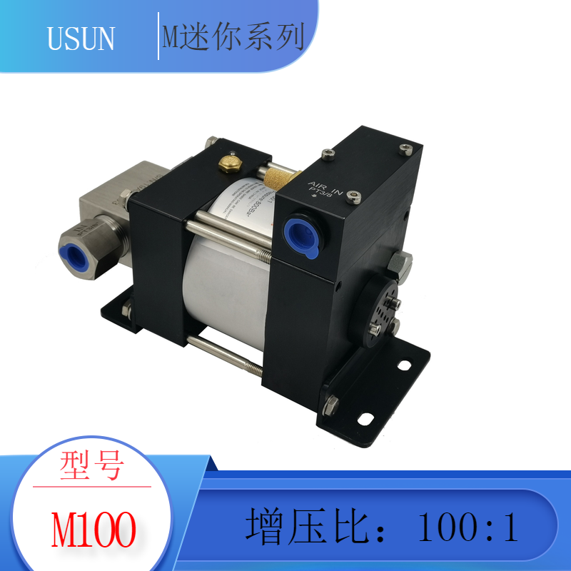 Max 80MPA 100 times high pressure pneumatic liquid supercharger gas hydraulic pump pump