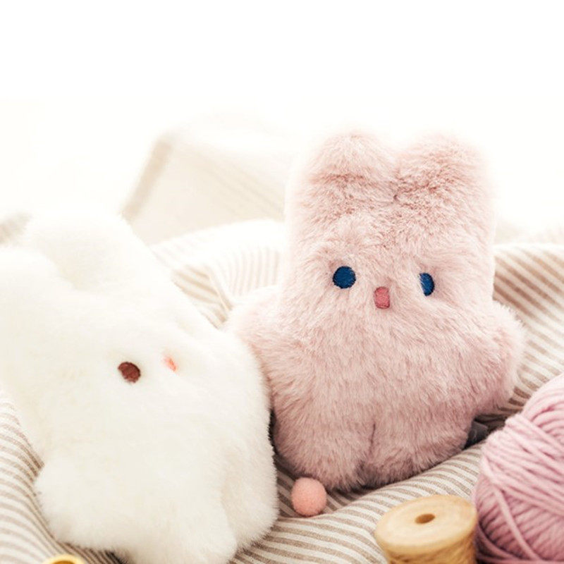 Live work Korea cute angel Rabbit plush bag pendant Super cute keychain bag decorative gift