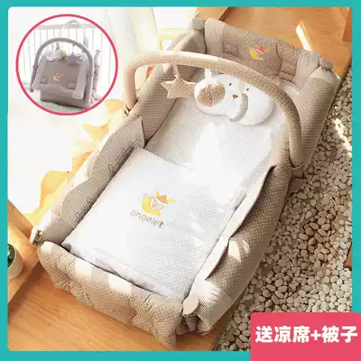 Export Korean crib fabric bed in bed tremble BBB bed multifunctional folding portable baby game mattress