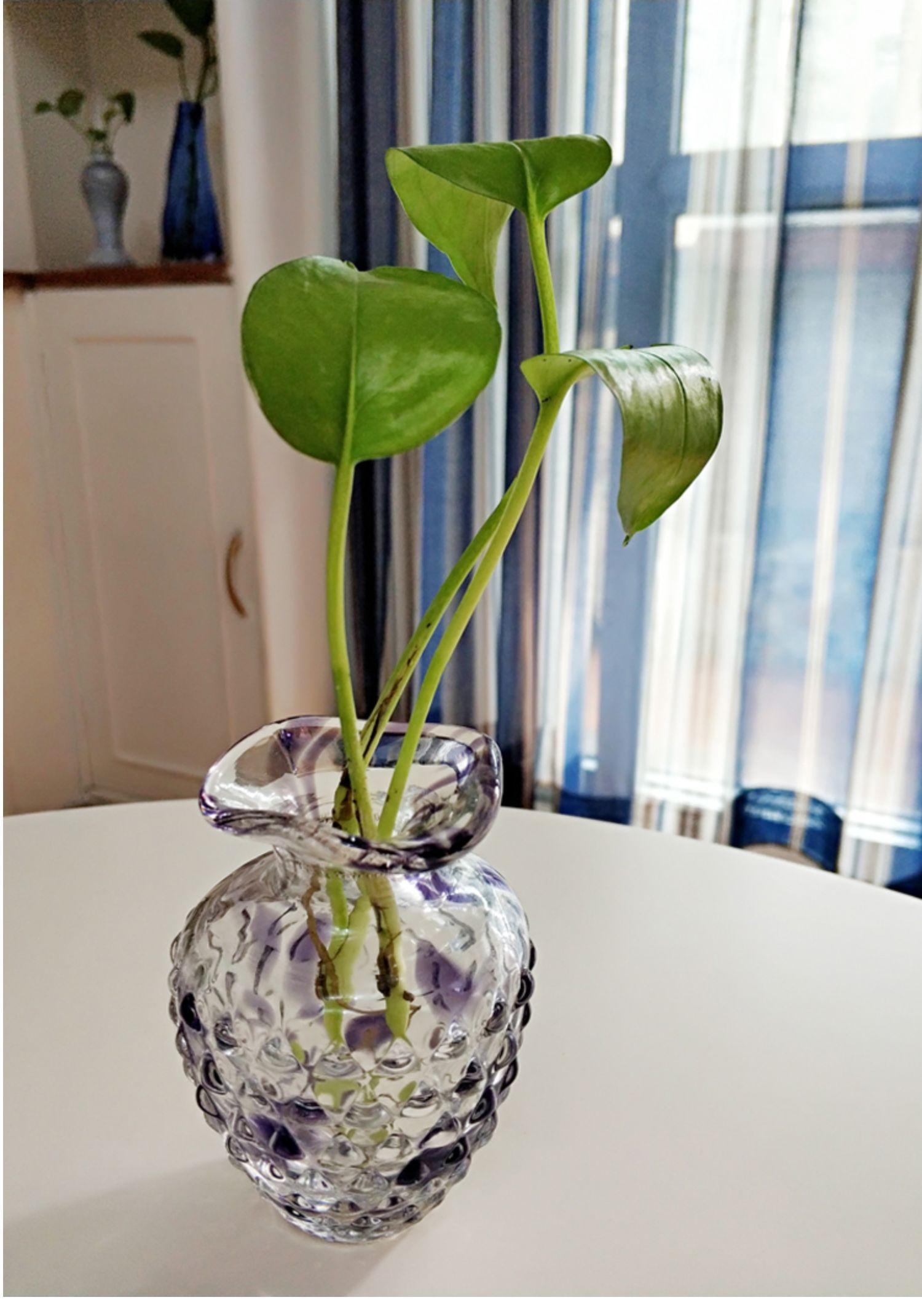 Bình hoa để bàn, kim cương nước, bình hoa handmade, chai hương liệu, lọ thủy canh nhỏ, bình xanh, bình nhỏ - Vase / Bồn hoa & Kệ lọ cắm hoa