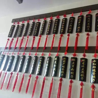 Custom-made hotel dining room special menu card shop bamboo and wood carving word card Restaurant menu dish card listing tag custom-made