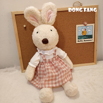 Cute sugar bunny plush toy Soothing bunny Ragdoll baby doll sleeping in bed children girl