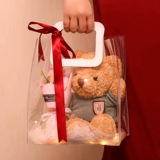 Маленькая тряпичная кукла, плюшевая детская игрушка, подарочная коробка, с медвежатами, подарок на день рождения