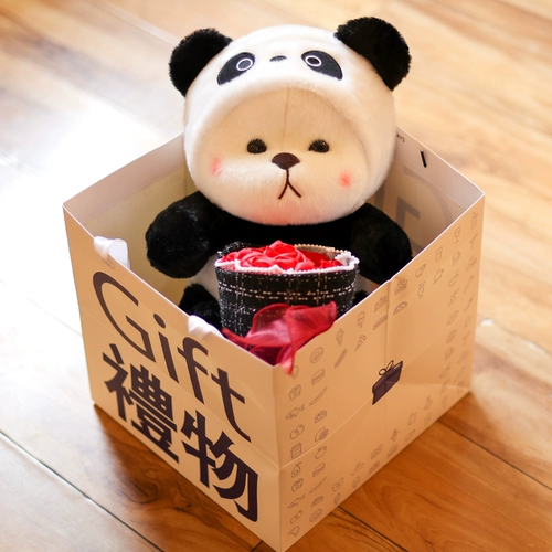 Милая тряпичная кукла для сна, плюшевая игрушка, с медвежатами, панда, подарок на день рождения