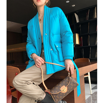  JU designer winter simple lace-up sheepskin fur coat womens short jacket goose down down jacket leather leather jacket