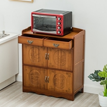 Sideboard kitchen cabinet cupboard wine cabinet floor-to-ceiling tea cabinet thin new Chinese style meal cabinet locker storage cabinet