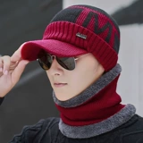 Удерживающая тепло дорожная мужская демисезонная шерстяная утепленная вязаная шапка для отдыха с капюшоном, в корейском стиле
