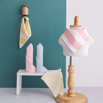 3 baby saliva towel cotton gauze triangle summer thin breathable bib newborn saliva pocket bib