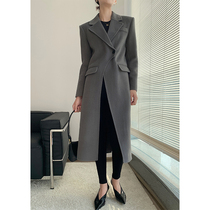 Pumen XUS high-end double-sided wool_straight tube long double-sided wool coat wool jacket women