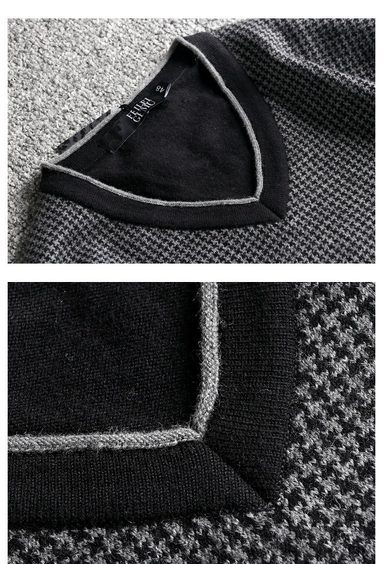 Áo len cổ lọ mùa thu và cổ chữ V cho nam cashmere áo len cổ gà hình trái tim xu hướng áo thun nam quần áo 1886 gile nam