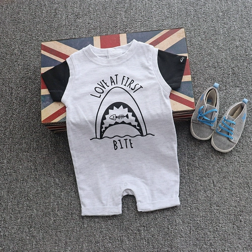 Детская летняя летняя одежда, боди для раннего возраста для выхода на улицу, короткий рукав, 0-24 мес.