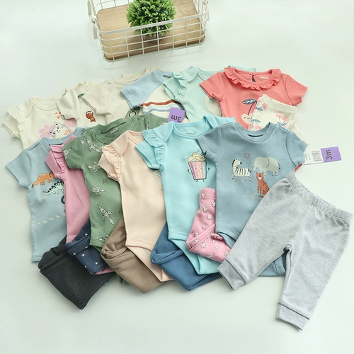 Боди, детский комплект для раннего возраста, летние штаны, комбинезон