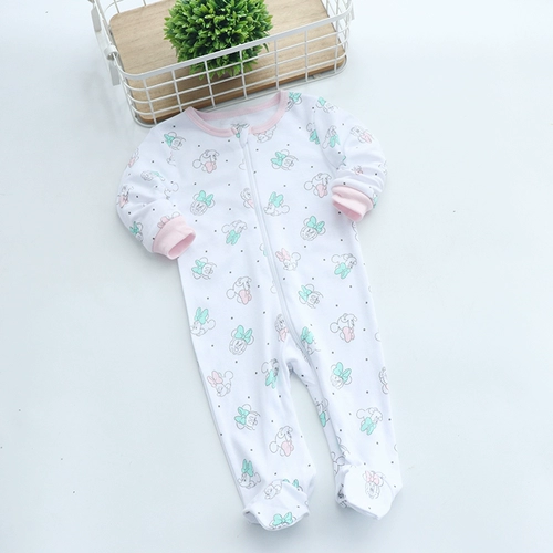 Детское весеннее осеннее милое мультяшное боди для выхода на улицу для новорожденных