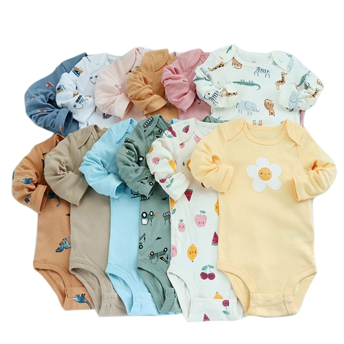 Детский лонгслив, детское хлопковое боди для раннего возраста, 0-24 мес.