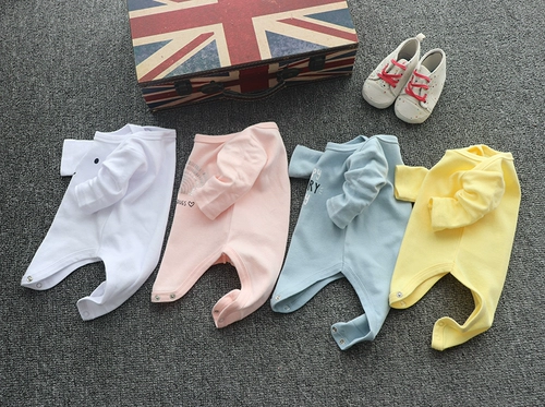 Детское боди, осенняя детская летняя одежда, хлопковый лонгслив для новорожденных, с акцентом на бедрах