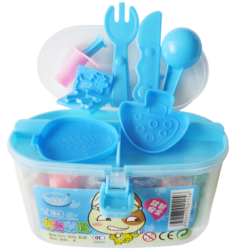 Bộ đồ chơi thợ làm khuôn nhựa màu cho trẻ em DIY handmade 12 màu 18 màu 24 màu 3D không khô không độc hại - Tự làm khuôn nướng khuôn bánh trung thu