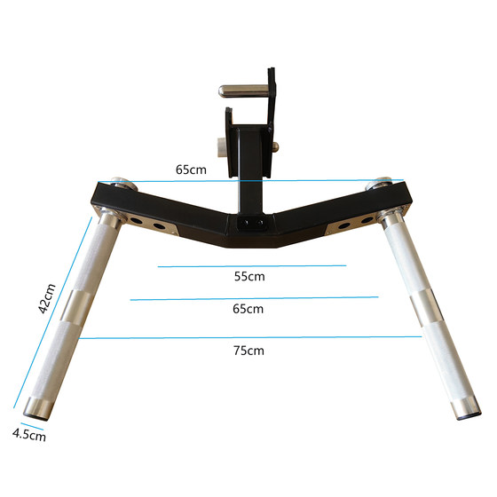 Frame Accessory Parallel Bar Support (Suitable for 75*75mm Square Tubes, Mounting Holes with a Diameter of 26mm or More)
