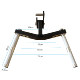 Frame Accessory Parallel Bar Support (Suitable for 75*75mm Square Tubes, Mounting Holes with a Diameter of 26mm or More)