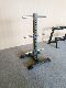 Mobile Barbell Plate Rack, Wall-Mounted Plate Rack (for Storing 45cm Full Rubber Plates, Competition Plates), Barbell Plate Cart