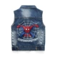 Áo vest denim trẻ em, bé trai lớn, phần mỏng, bé gái, vest denim, vest xuân thu, trẻ em sành điệu mặc ngoại - Áo ghi lê