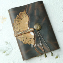 Bump hand leather handmade notebook head layer cowhide loose leaf diary cowhide book retro nostalgic hand account
