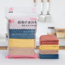 Home Minus Dust Removal Kitchen Ultrafine Fiber Wipe Glass Water Suction Not Easy To Fall Out of the Hundred And Clean Cloth Small Panes Rag 4 Dress