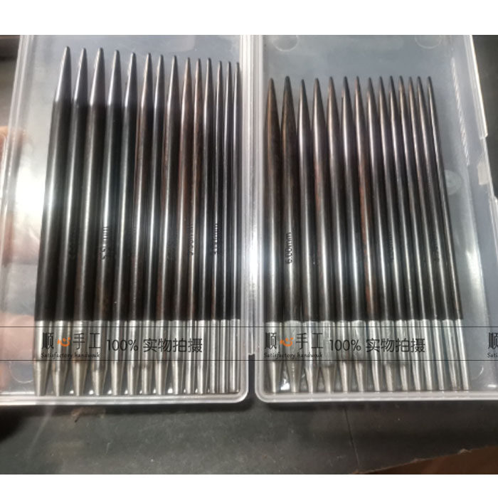 Black Sandalwood Wood (Purple Light Sandalwood) Ring Pin Semi-finished Accessories Suit Removable Ring Stitch Hand Hand Needle DIY Sweater Stitch