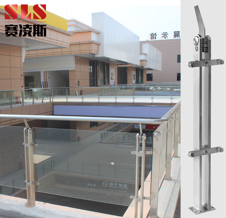 Railing column Cylins 304 glass stainless steel glass curtain wall suitable for handrail shopping mall set accessories