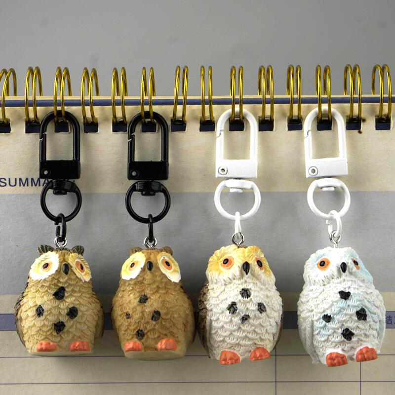 Magic 3D Owl Keychain Bag Pendant Car Key Multifunctional Creative Small Gift for Stall Selling