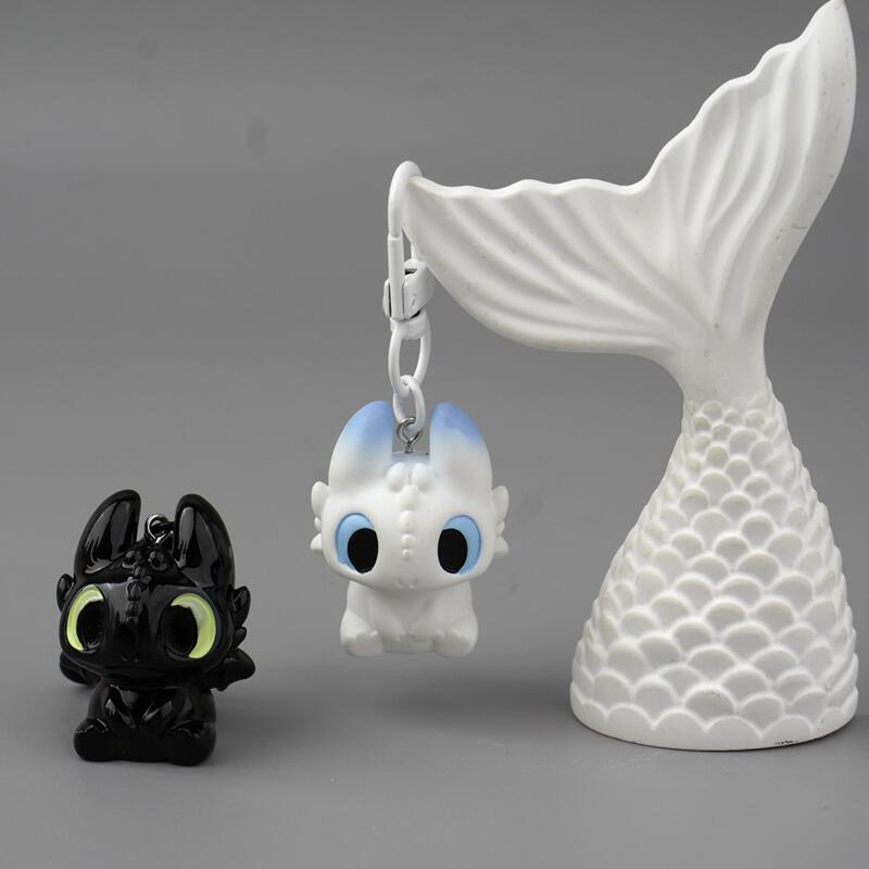 Black and White Cartoon Three-Dimensional Cute Dragon Keychain Bag Pendant Car Key Multifunctional High-Quality Gift for Couples Black and White Cartoon Three-Dimensional Cute Dragon Keychain Bag Pendant Car Key Multifunctional High-Quality Gift for Couples