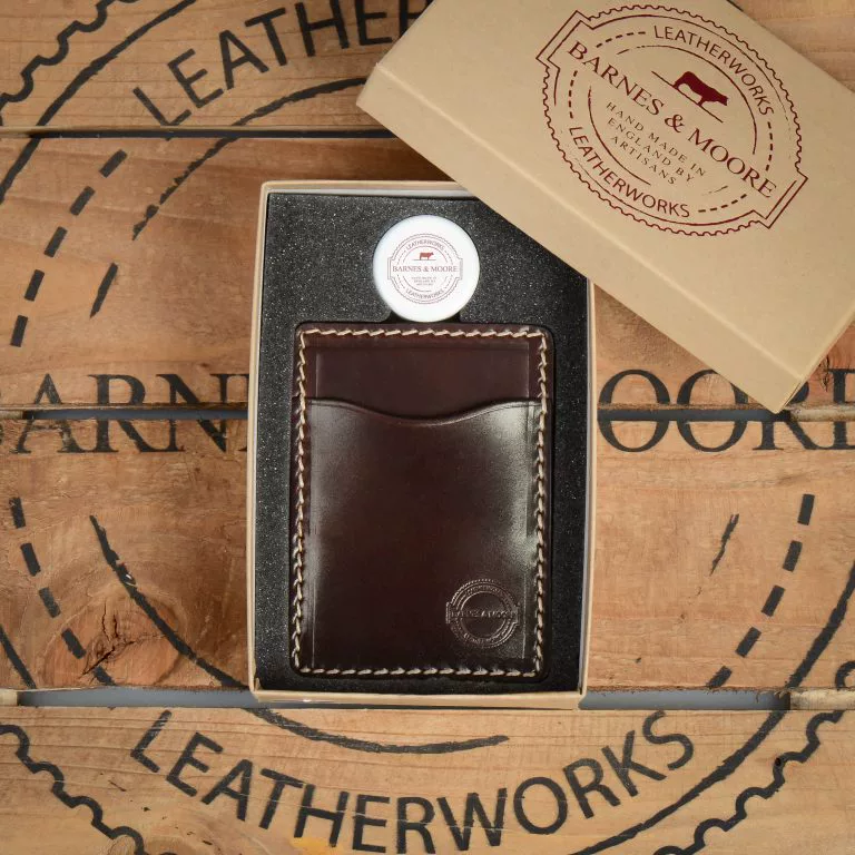 [Spot] Đại lý chính thức Tillerman series Horween Hộp đựng thẻ bằng da Corso thủ công của Anh - Chủ thẻ