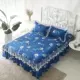 #Winter dày ấm chăn ga gối giường loại một mảnh trải giường ren chăn ga trải giường tạp dề nệm bảo vệ - Váy Petti