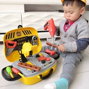 Hộp đồ chơi trẻ em bộ đồ chơi chơi sửa chữa sửa chữa nhà câu đố bé trai 3456 tuổi cậu bé đồ chơi vít