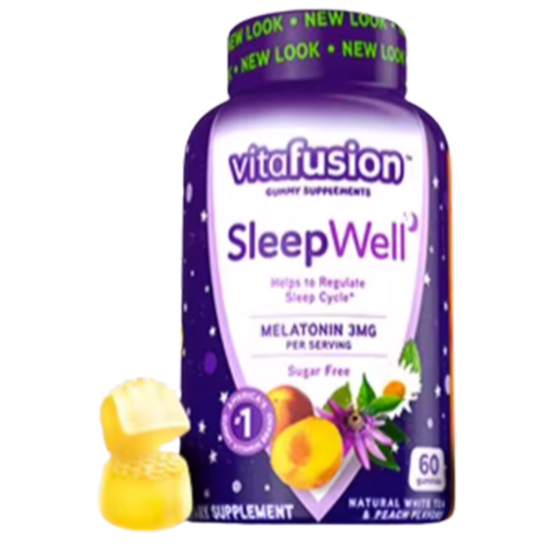 【睡不着】vitafusion褪黑素sleepwell退黑素片vf睡眠糖安瓶软糖