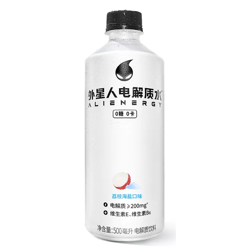 外星人电解质水荔枝海盐口味500mL×15瓶0糖0卡饮料