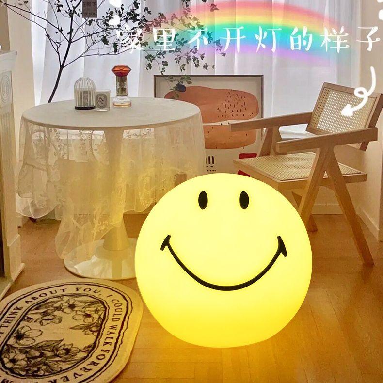 Rechargeable Mobile Smiley Night Light Table Lamp, Colorful Smiley Light, the Power of a Smile, Environmentally Friendly, Creative, Romantic Atmosphere Light Rechargeable Mobile Smiley Night Light Table Lamp, Colorful Smiley Light, the Power of a Smile, Environmentally Friendly, Creative, Romantic Atmosphere Light