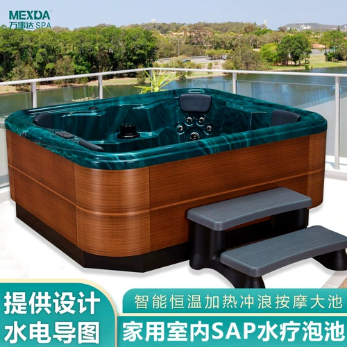 Акриловый умный термос, встроенный массажер, ванна, поддерживает постоянную температуру