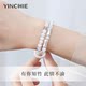 999 Sterling Silver Bamboo Cat's Eye Bracelet Girls 2025 New Light Luxury Bracelet Women's Birthday Gift for Girlfriend