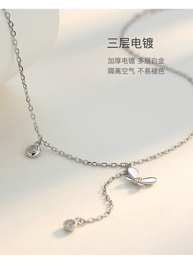 2019 mới bướm sterling bạc vòng chân nữ phiên bản Hàn Quốc của học sinh đơn giản một chuỗi mắt cá chân gợi cảm Sen retro chuỗi chân retro lắc chân nữ vàng đẹp