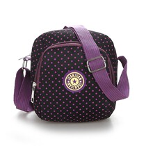 Mini mobile middle-aged small bag middle-aged and elderly people shoulder shoulder bag nylon canvas bag shopping bag purse