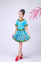 Skirt childrens performance water sleeve female dance suit new ethnic adult clothing Tibetan minority Tibetan