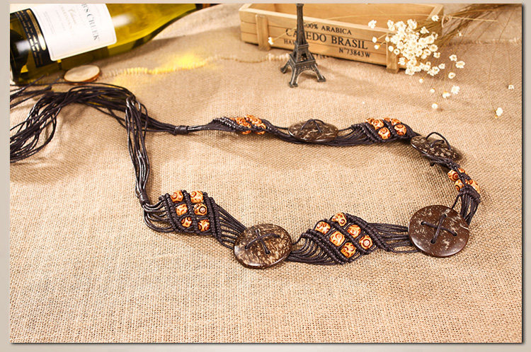 Geweven damesriem in boho stijl als decoratieve jurkriem_voghion.com