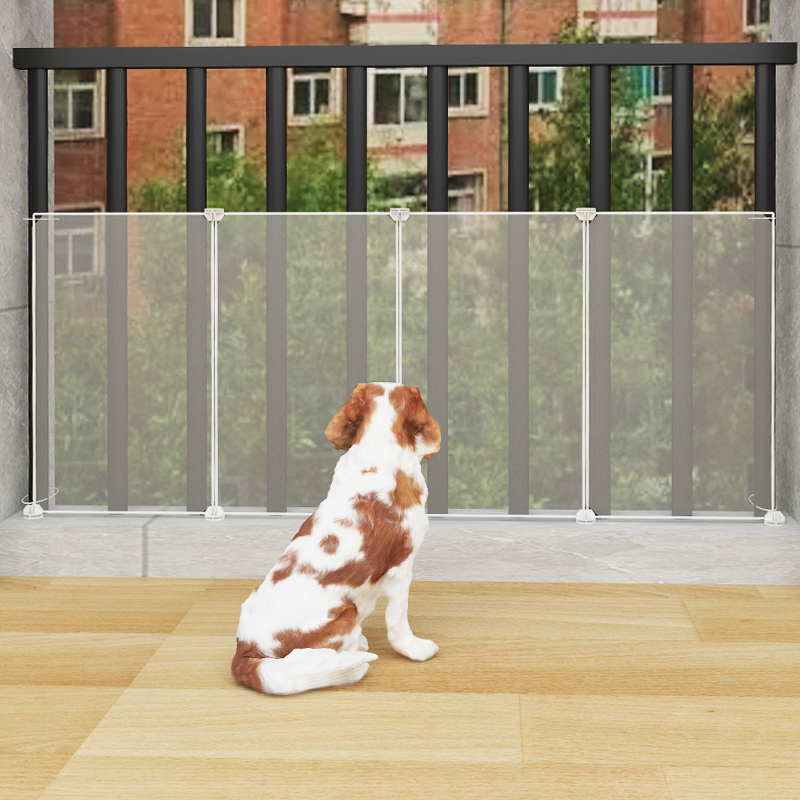 Dog Balcony Terrace Safety Guardrail to Prevent Cats from Jumping and Escaping, Windproof Barrier, Isolation Gate, Pet Fence