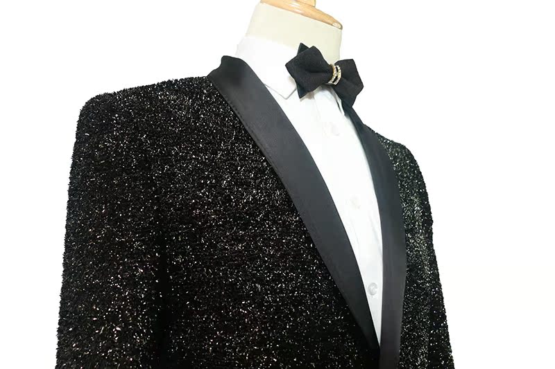 Bắc Kinh đám cưới menswear chủ nhà phù hợp với đám cưới chủ chú rể phù rể phù hợp với màu đen cho thuê phù hợp với màu đen - Suit phù hợp áo len nam