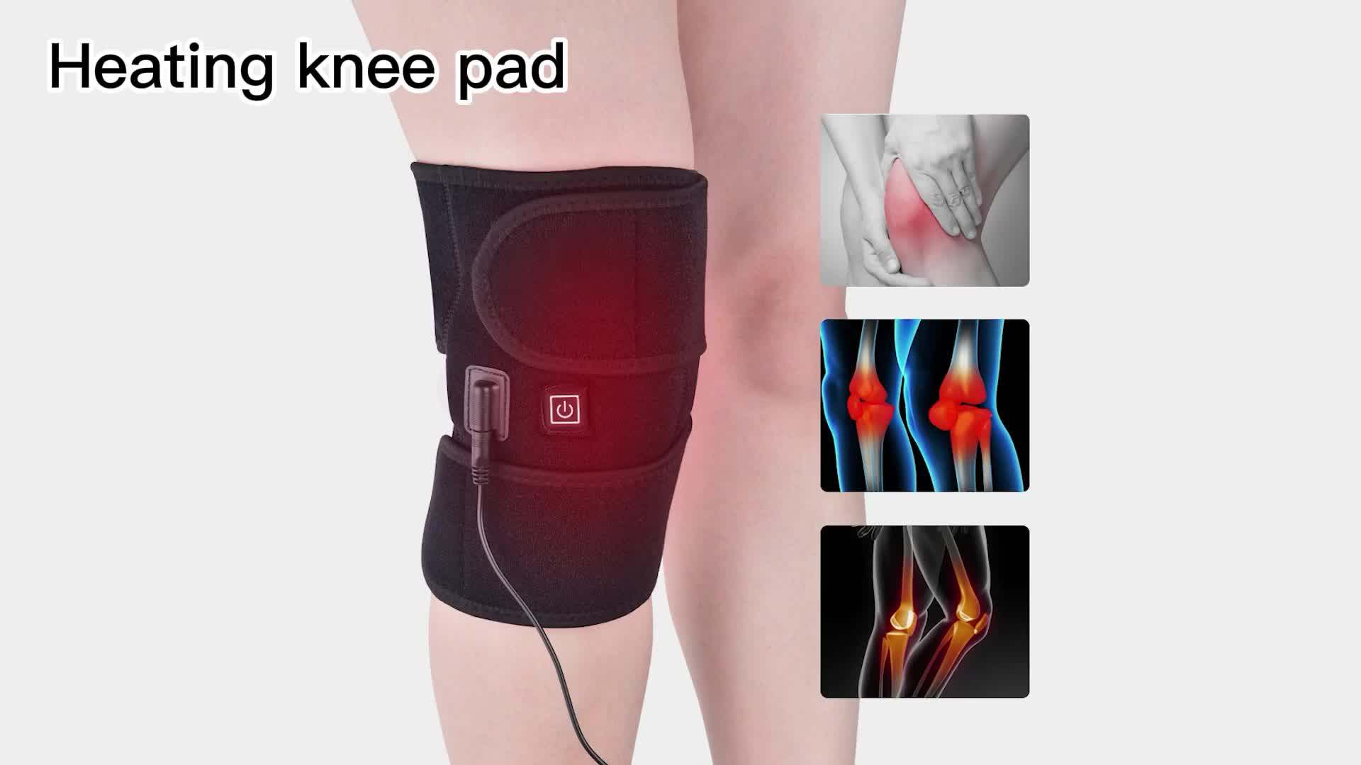 Usb Heating Therapy Cramps Arthritis Pain Relief Electric Heated Knee