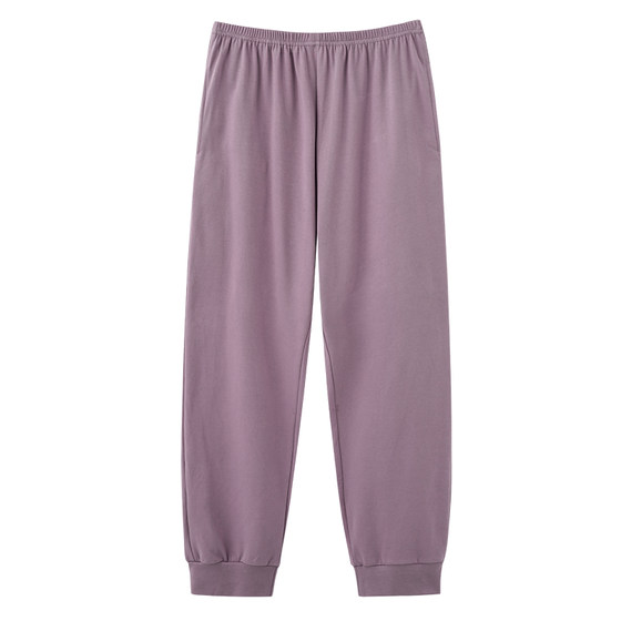 Yu Zhaolin pure cotton pajamas women's spring and autumn trousers can be worn outside loose pajamas single pants autumn and winter home trousers
