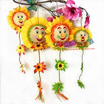 Primary School Kindergarten Children Graduation Classroom Corridor Environment Arrangement Decoration Pendant Cartoon Sun Flower Wall Hanging Accessories